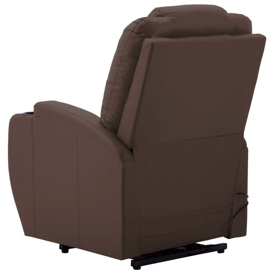 vidaXL Power Lift Recliner Electric Lift Chair for Home Theater Faux Leather-1
