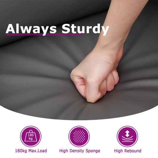 vidaXL Massage Recliner with Ottoman for Home Theater Cinema Faux Leather-1