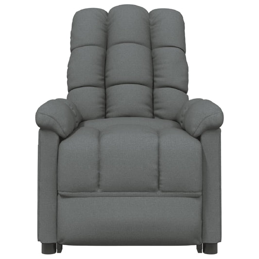 vidaXL Massage Chair Dark Gray Fabric-1