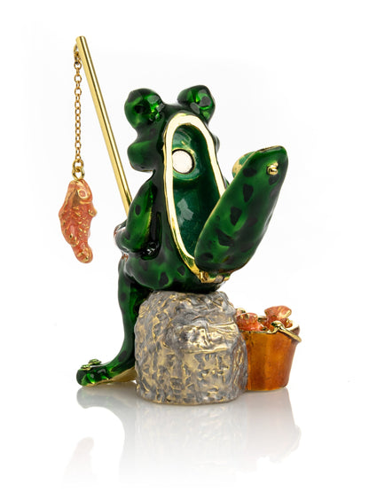 Fishing Frog trinket box-2