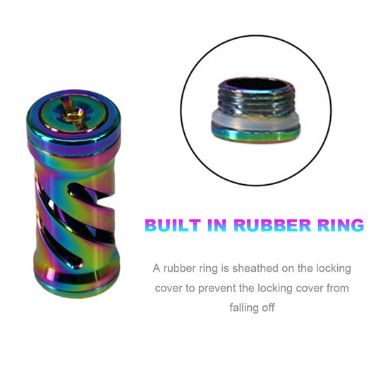 Colorful Metal Grip Pill Fishing Reel Accessories Metal Water Drop Drum Fishing Wheel Handle DIY Fishing Wheel Grip-0