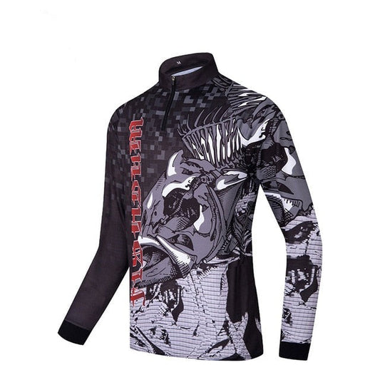 Fishing t-shirt men Long Sleeve Sun Protection ANTI-UV  personalize jersey for fishing quick dry breathable fishing shirts-1