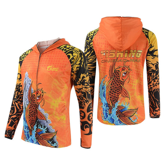 Fishing Clothes Carp Fishing Jerseys Breathable Moisture-wicking Summer Sun UV Protection Outdoor Sport Fishing shirts-0